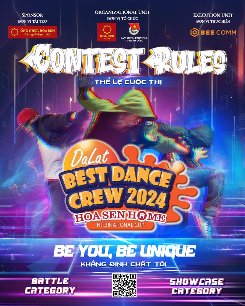 Khởi động cuộc thi Dalat Best Dance Crew 2024 Hoa Sen Home International Cup với chủ đề Be You, Be Unique - Khẳng định chất tôi