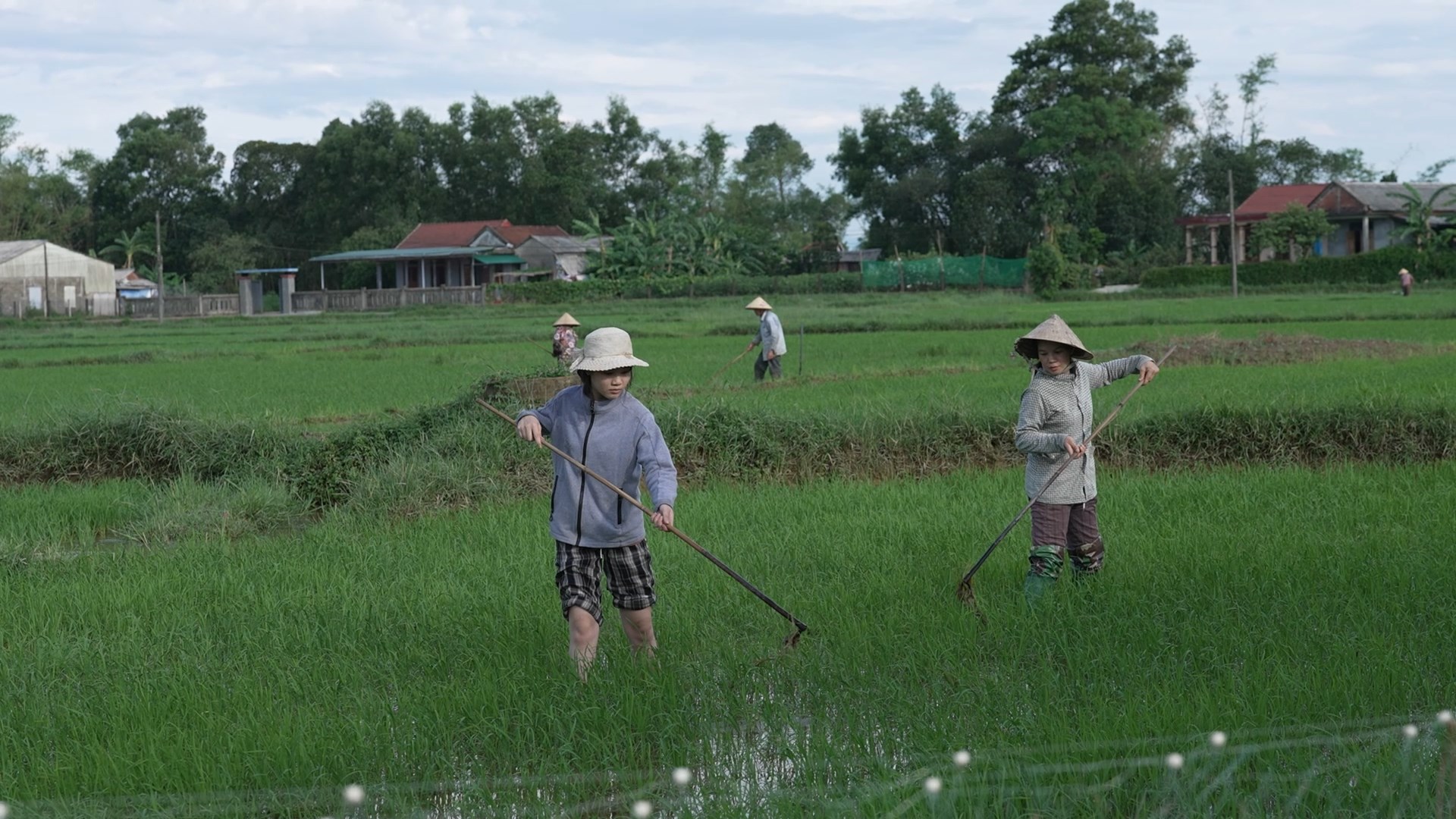 Ngoài việc học, làm thêm, chăm sóc các em… Duyên đều cố gắng phụ mẹ bất cứ thứ gì có thể.