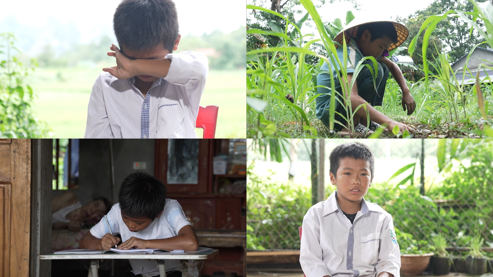 Cậu bé Khánh Dương mồ côi mẹ, chưa từng biết mặt cha.