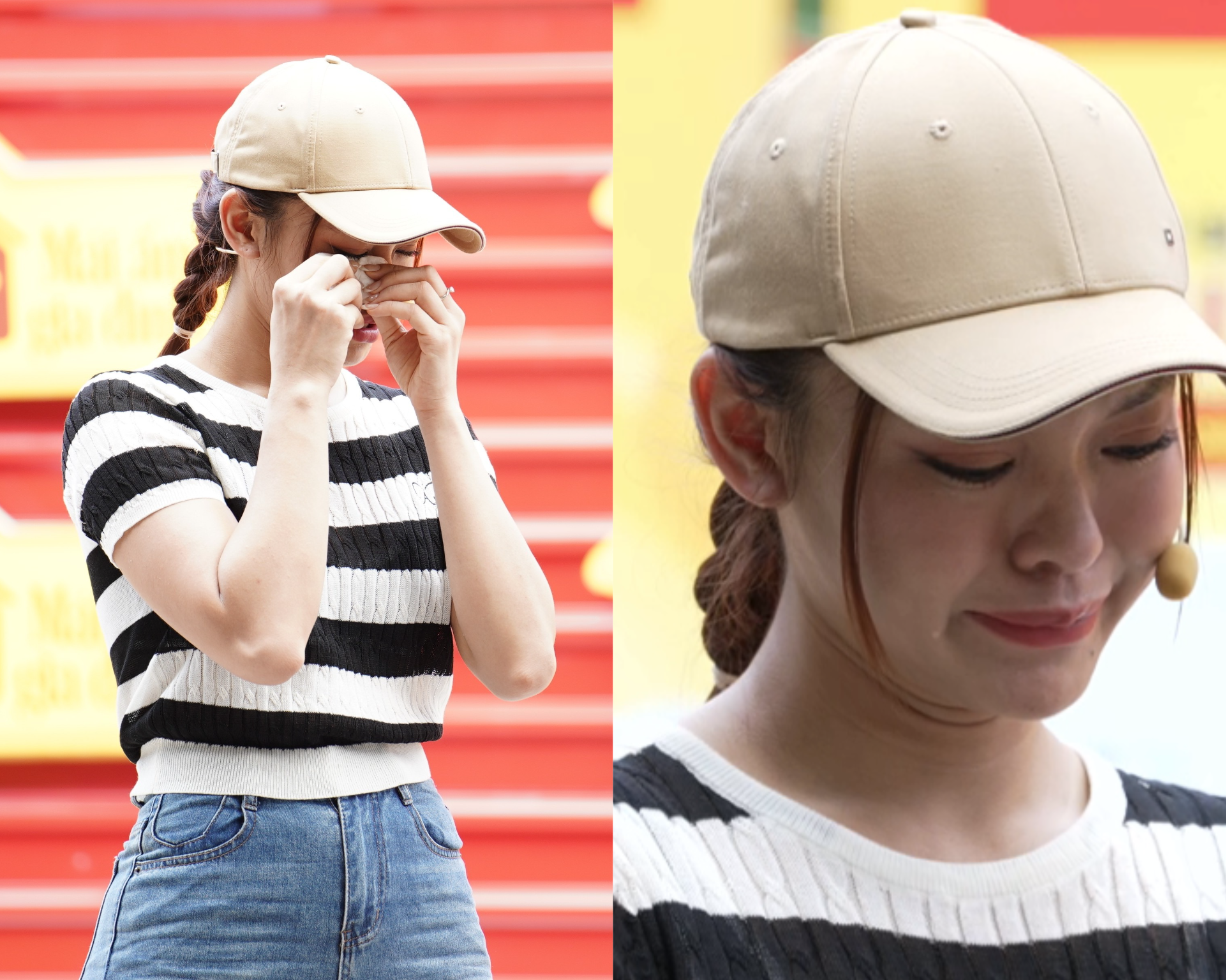 MC Dương Hồng Phúc nghẹn ngào trước sự hiếu thảo và nghị lực của chị Huệ.