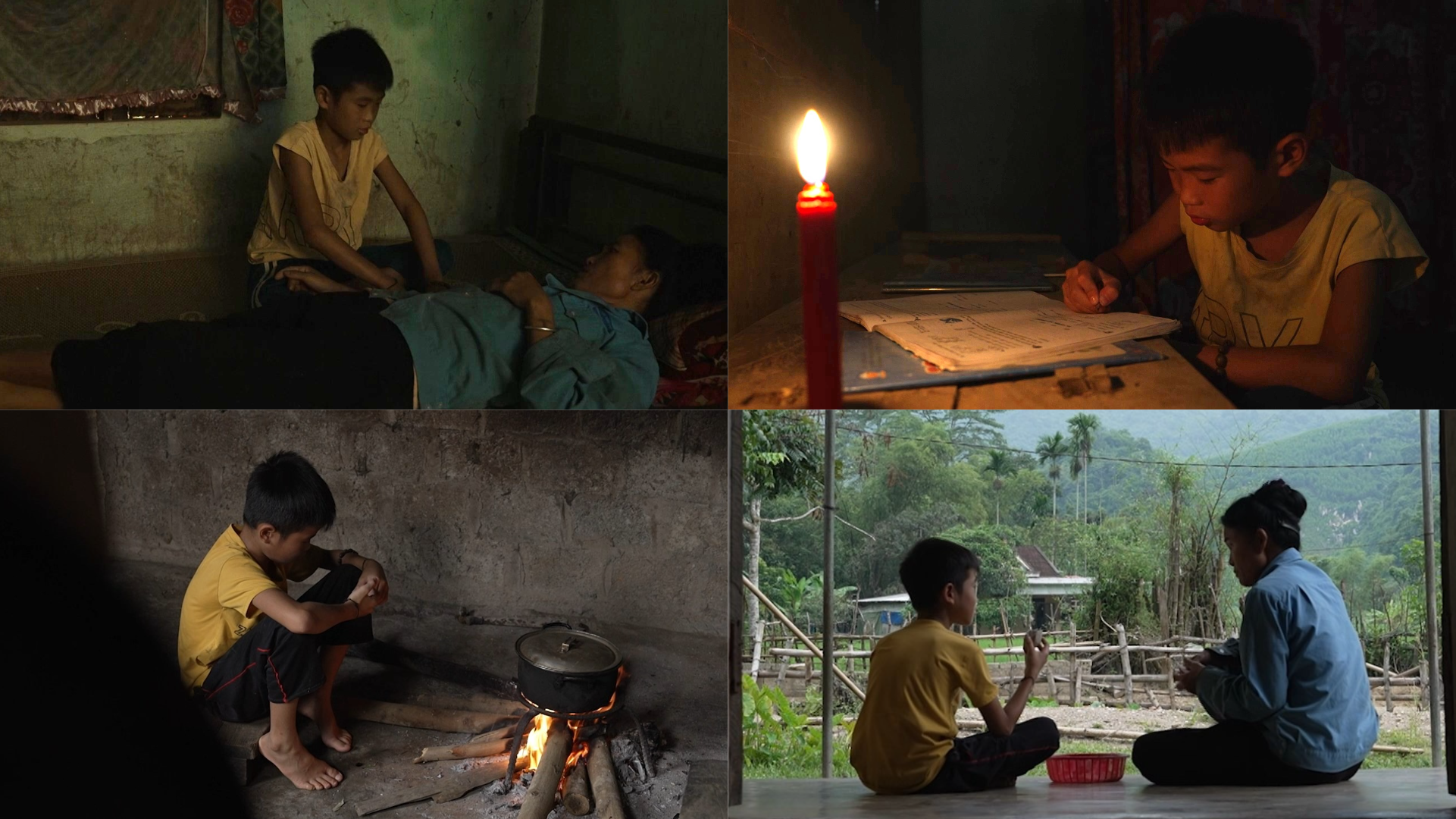 Không mẹ, cha bệnh nặng sống xa, Nhật Đình chỉ còn bà nội là chỗ dựa duy nhất trong căn nhà nhỏ.