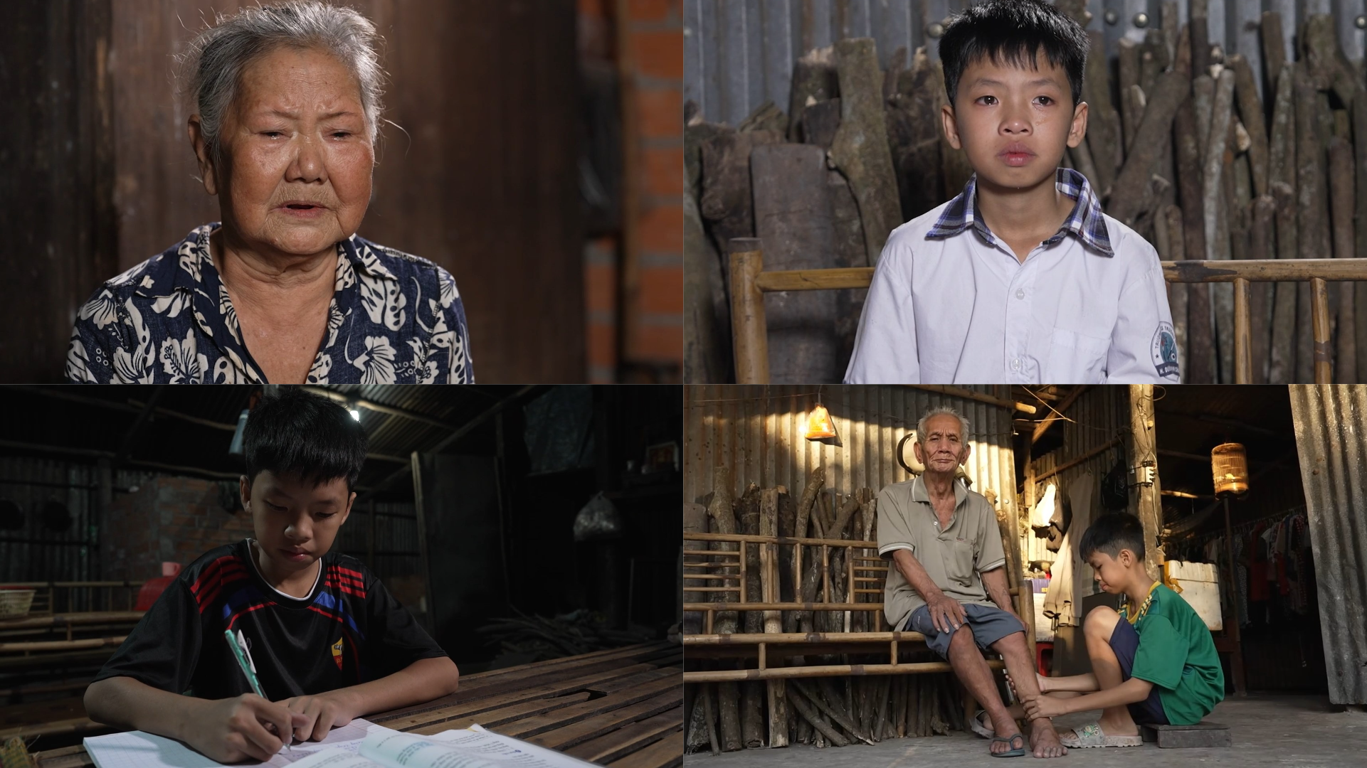 Ông bà tuổi ngoài 70 vẫn cố gắng chăm sóc, làm chỗ dựa cho cháu trai mồ côi giữa muôn vàn thiếu thốn.