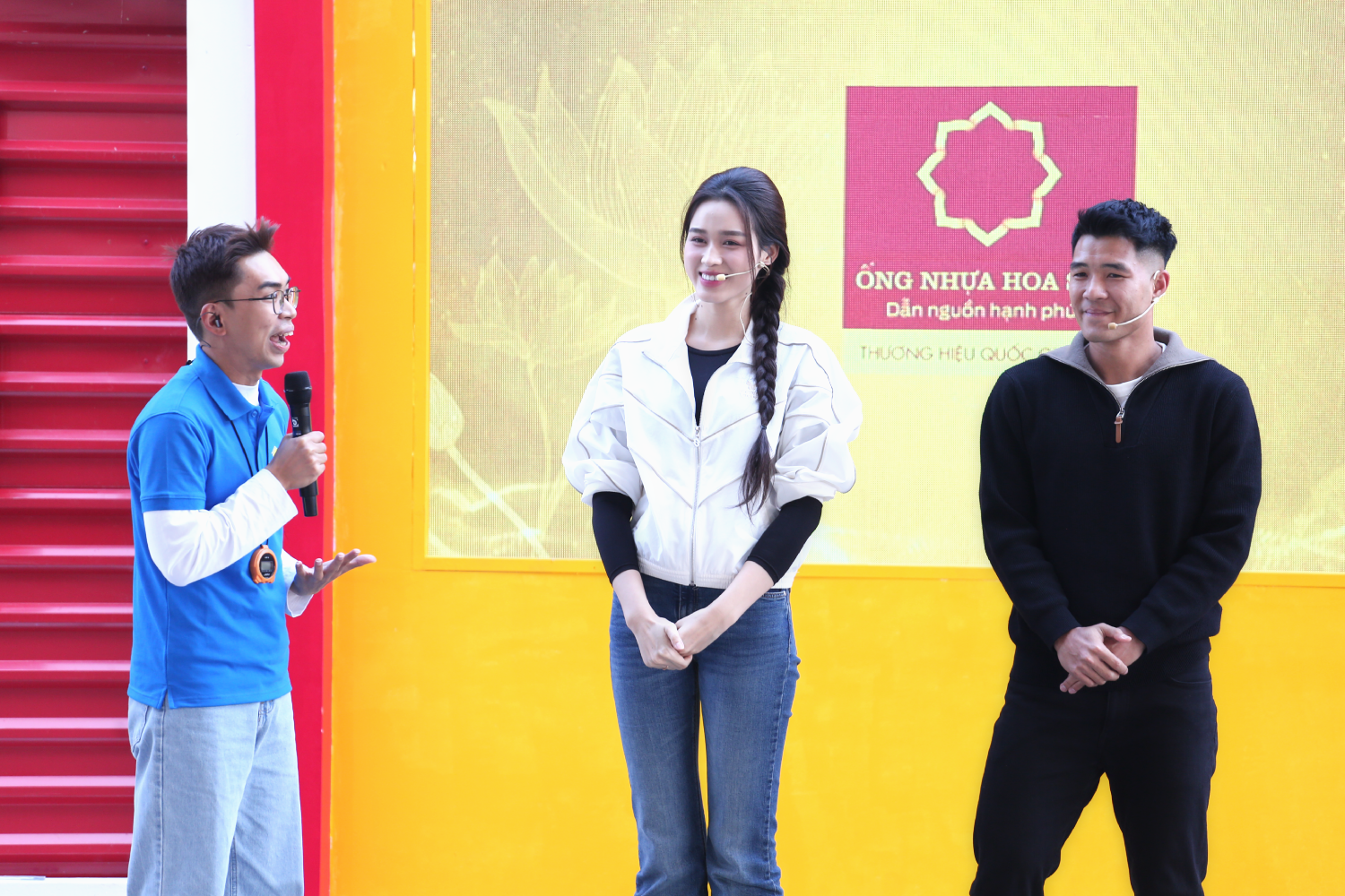 Minh Dự, Đỗ Thị Hà và Hà Đức Chinh háo hức tham gia chương trình, sẵn sàng đồng hành và lan tỏa yêu thương đến các em nhỏ có hoàn cảnh khó khăn.